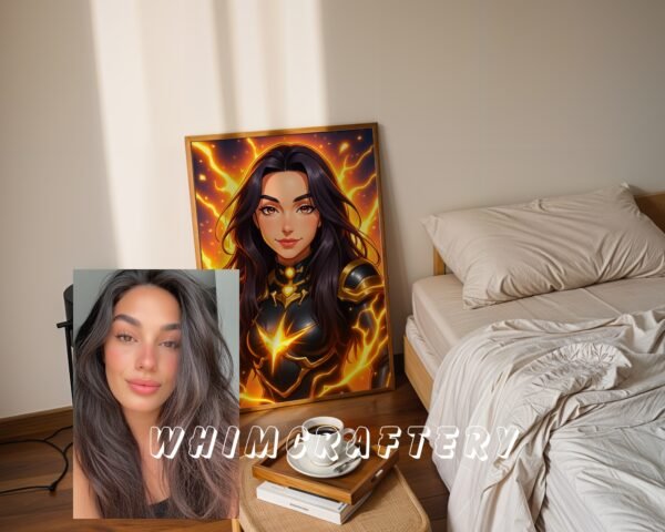 1c_mockup Fantasy Custom Anime Portrait from Photo | Personalized Digital Anime Drawing