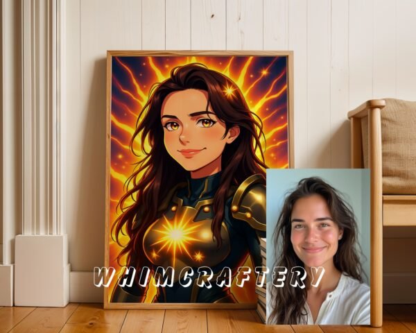 5c_mockup Fantasy Custom Anime Portrait from Photo | Personalized Digital Anime Drawing