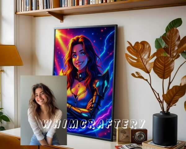 6c_mockup Fantasy Custom Anime Portrait from Photo | Personalized Digital Anime Drawing