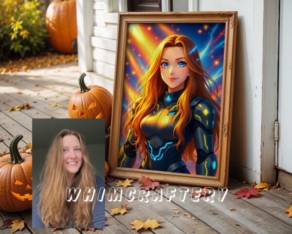 9c_mockup Fantasy Custom Anime Portrait from Photo | Personalized Digital Anime Drawing