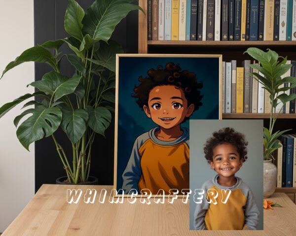 F10_10c_mockup Unique Custom Anime Portrait from Photo | Personalized Digital Anime Drawing