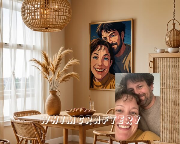 F10_3c_mockup Unique Custom Anime Portrait from Photo | Personalized Digital Anime Drawing