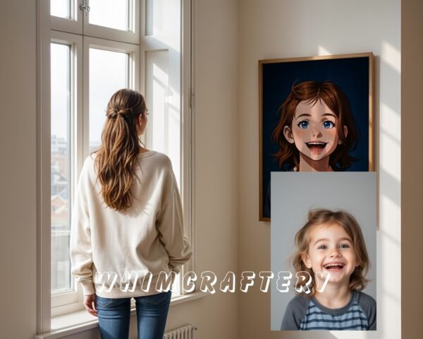 F10_6c_mockup Unique Custom Anime Portrait from Photo | Personalized Digital Anime Drawing