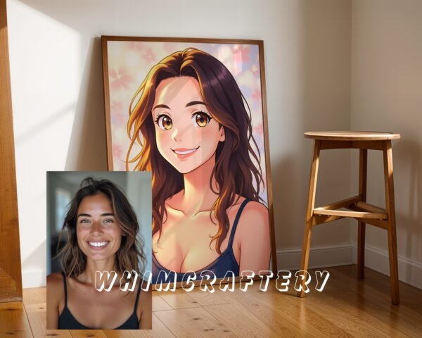 F11_5c_mockup Pastel Custom Anime Portrait from Photo | Personalized Digital Anime Drawing