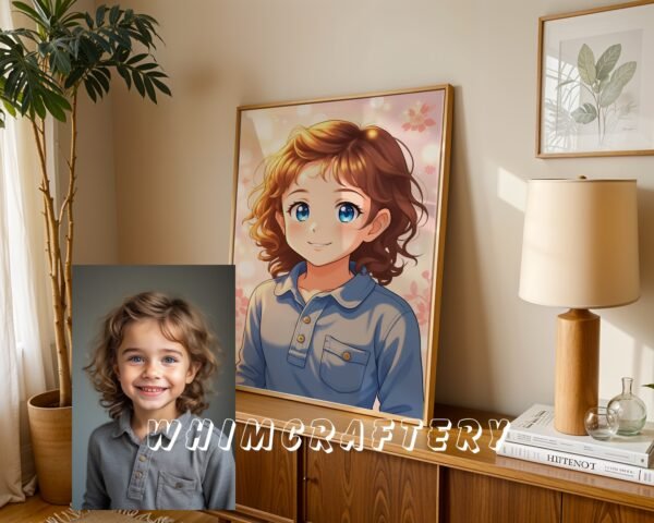 F11_8c_mockup Pastel Custom Anime Portrait from Photo | Personalized Digital Anime Drawing