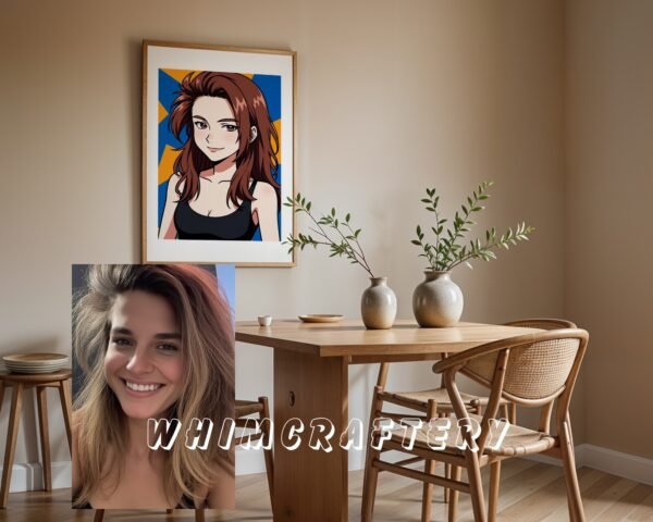 F12_8c_mockup Whimsical Custom Anime Portrait from Photo | Personalized Digital Anime Drawing