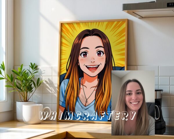 F13_2c_mockup Whimsical Custom Anime Portrait from Photo | Personalized Digital Anime Drawing