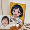 F13_5c_mockup Whimsical Custom Anime Portrait from Photo | Personalized Digital Anime Drawing