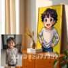 F13_6c_mockup Whimsical Custom Anime Portrait from Photo | Personalized Digital Anime Drawing