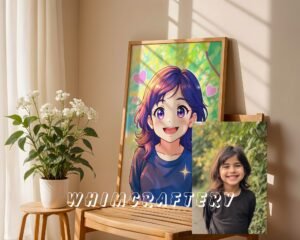 F15_10c_mockup Joyful Custom Anime Portrait from Photo | Personalized Digital Anime Drawing