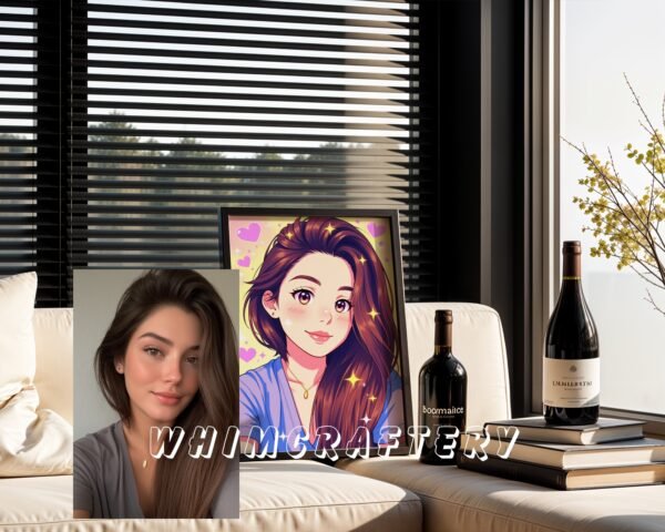 F15_3c_mockup Joyful Custom Anime Portrait from Photo | Personalized Digital Anime Drawing