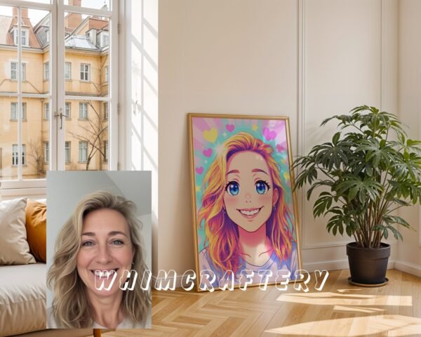 F15_5c_mockup Joyful Custom Anime Portrait from Photo | Personalized Digital Anime Drawing