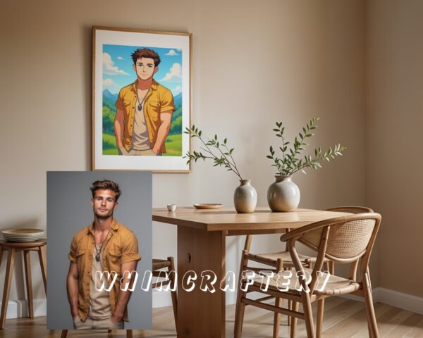 F16_1c_mockup Dreamy Custom Anime Portrait from Photo | Personalized Digital Anime Drawing