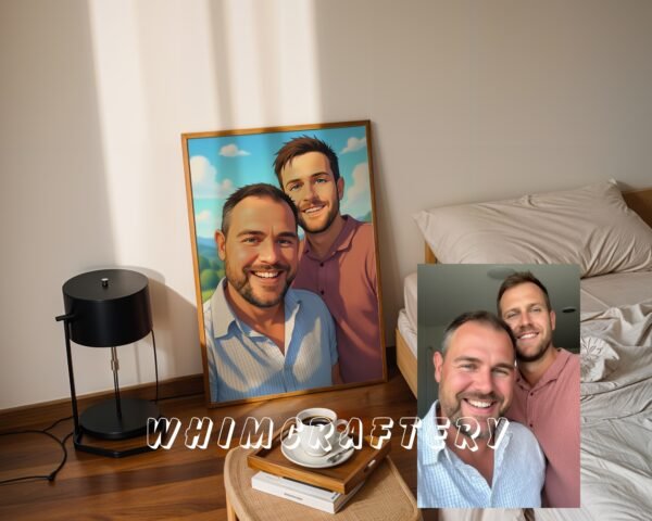 F16_8c_mockup Dreamy Custom Anime Portrait from Photo | Personalized Digital Anime Drawing