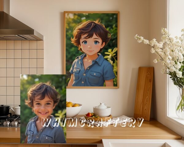F16_9c_mockup Dreamy Custom Anime Portrait from Photo | Personalized Digital Anime Drawing