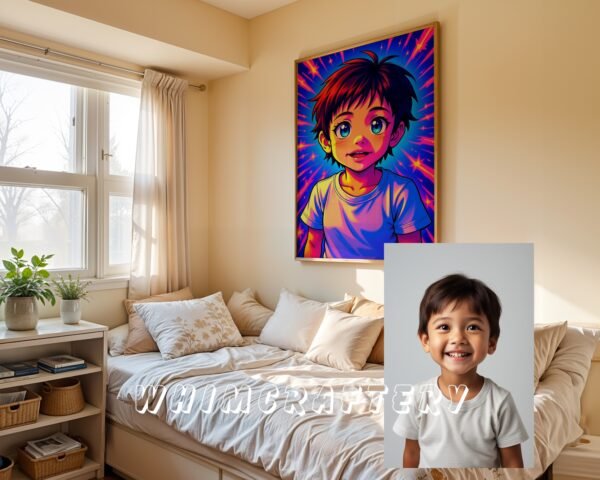 F17_6c_mockup Bold Custom Anime Portrait from Photo | Personalized Digital Anime Drawing