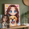 F18_9c_mockup Kawaii Custom Anime Portrait from Photo | Personalized Digital Anime Drawing