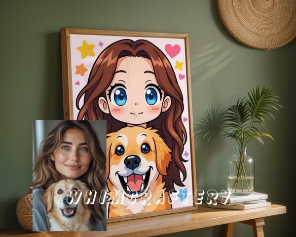 F18_9c_mockup Kawaii Custom Anime Portrait from Photo | Personalized Digital Anime Drawing