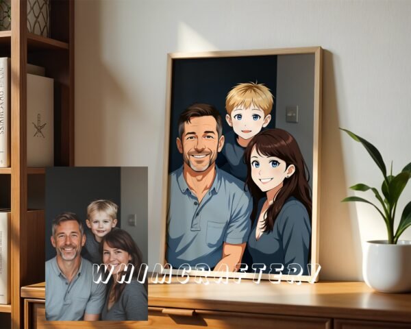 F19_1c_mockup Inspired Custom Anime Portrait from Photo | Personalized Digital Anime Drawing
