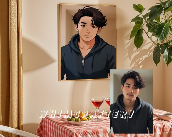 F19_3c_mockup Inspired Custom Anime Portrait from Photo | Personalized Digital Anime Drawing