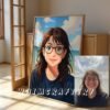 F19_5c_mockup Inspired Custom Anime Portrait from Photo | Personalized Digital Anime Drawing