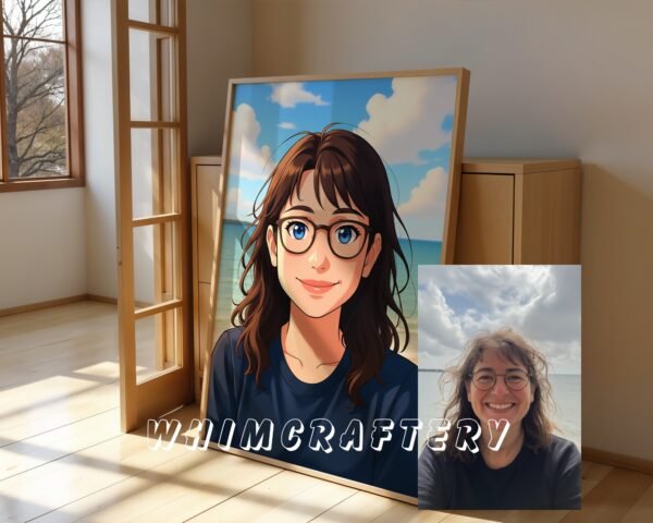 F19_5c_mockup Inspired Custom Anime Portrait from Photo | Personalized Digital Anime Drawing