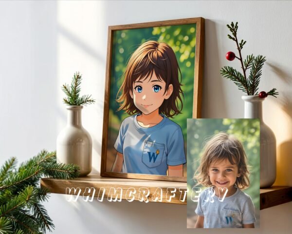 F19_9c_mockup Inspired Custom Anime Portrait from Photo | Personalized Digital Anime Drawing