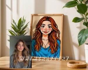 F1_10c_mockup Quirky Custom Anime Portrait from Photo | Personalized Digital Anime Drawing