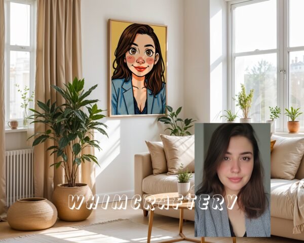 F1_2c_mockup Quirky Custom Anime Portrait from Photo | Personalized Digital Anime Drawing