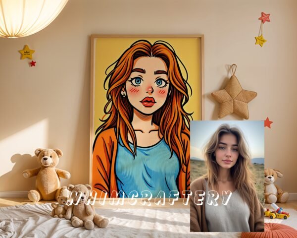 F1_8c_mockup Quirky Custom Anime Portrait from Photo | Personalized Digital Anime Drawing