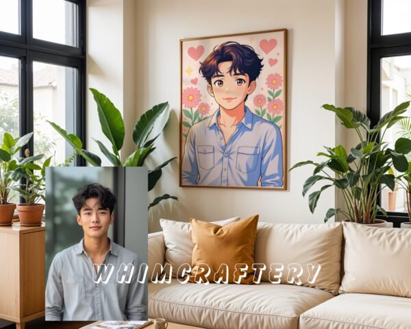 F21_4c_mockup Dreamy Custom Anime Portrait from Photo | Personalized Digital Anime Drawing