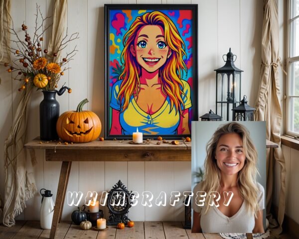 F22_5c_mockup Quirky Custom Anime Portrait from Photo | Personalized Digital Anime Drawing