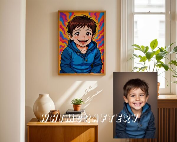 F22_7c_mockup Quirky Custom Anime Portrait from Photo | Personalized Digital Anime Drawing