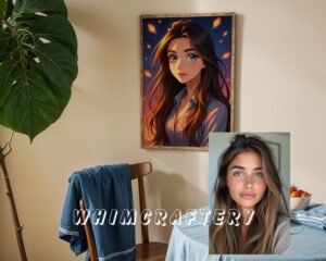 F23_10c_mockup Fantasy Custom Anime Portrait from Photo | Personalized Digital Anime Drawing