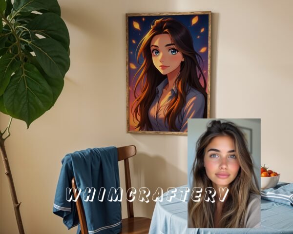 F23_10c_mockup Fantasy Custom Anime Portrait from Photo | Personalized Digital Anime Drawing