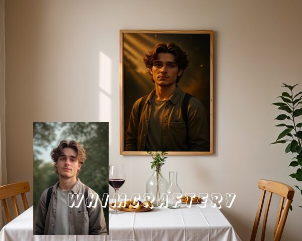 F24_2c_mockup Charming Custom Anime Portrait from Photo | Personalized Digital Anime Drawing