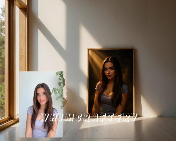 F24_4c_mockup Charming Custom Anime Portrait from Photo | Personalized Digital Anime Drawing