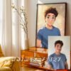 F25_1c_mockup Charming Custom Anime Portrait from Photo | Personalized Digital Anime Drawing