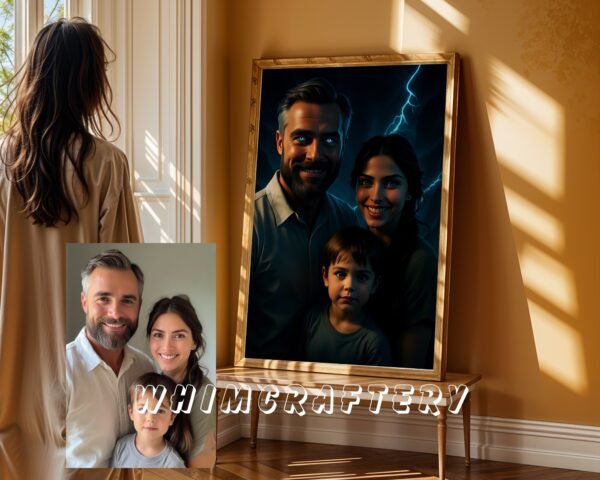 F27_1c_mockup Dark Custom Anime Portrait from Photo | Personalized Digital Anime Drawing