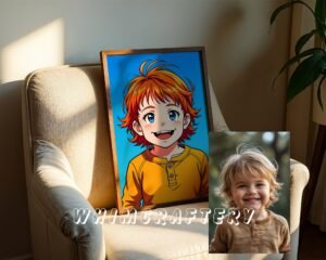 F28_10c_mockup Playful Custom Anime Portrait from Photo | Personalized Digital Anime Drawing