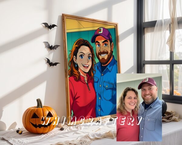 F28_5c_mockup Playful Custom Anime Portrait from Photo | Personalized Digital Anime Drawing