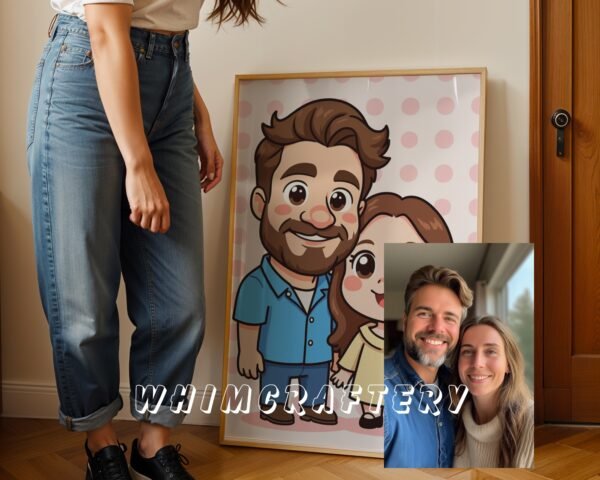 F29_8c_mockup Lovely Custom Anime Portrait from Photo | Personalized Digital Anime Drawing