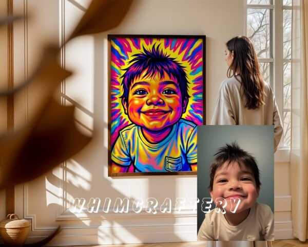 F30_5c_mockup Quirky Custom Anime Portrait from Photo | Personalized Digital Anime Drawing