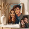 F3_1c_mockup Romantic Custom Anime Portrait from Photo | Personalized Digital Anime Drawing