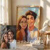 F3_3c_mockup Romantic Custom Anime Portrait from Photo | Personalized Digital Anime Drawing