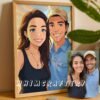 F3_8c_mockup Romantic Custom Anime Portrait from Photo | Personalized Digital Anime Drawing