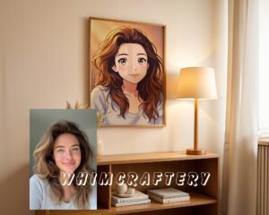 F4_10c_mockup Inspired Custom Anime Portrait from Photo | Personalized Digital Anime Drawing