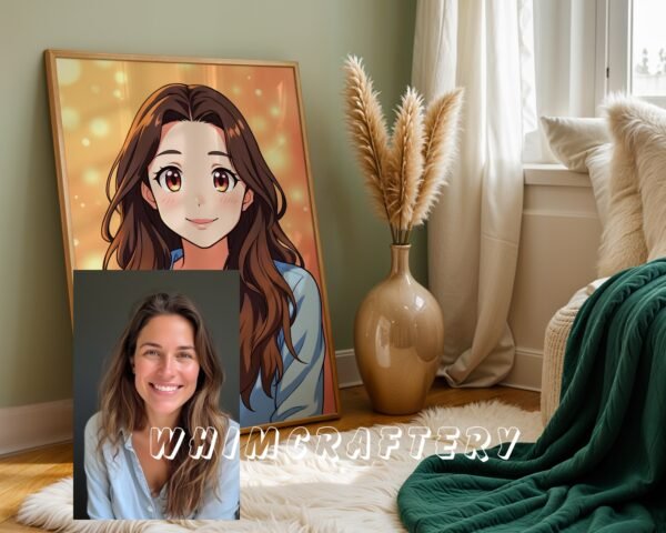 F4_4c_mockup Inspired Custom Anime Portrait from Photo | Personalized Digital Anime Drawing