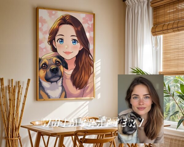 F5_10c_mockup Pastel Custom Anime Portrait from Photo | Personalized Digital Anime Drawing