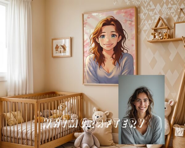 F5_5c_mockup Pastel Custom Anime Portrait from Photo | Personalized Digital Anime Drawing